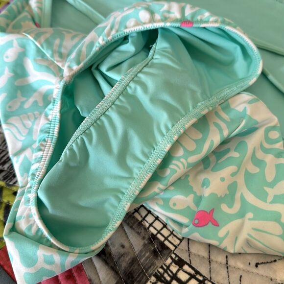 Vineyard Vines One Piece Bathing Suit Sealife Print Sz Large (14) NWT - Picture 8 of 9